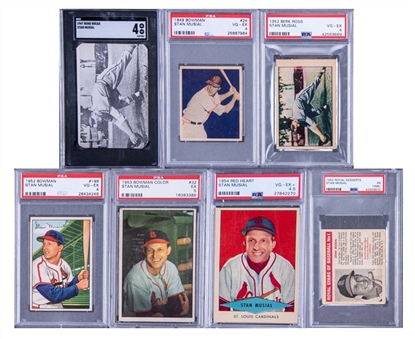 1947-1959 Topps and Assorted Brands Stan Musial Graded Collection (10 Different)